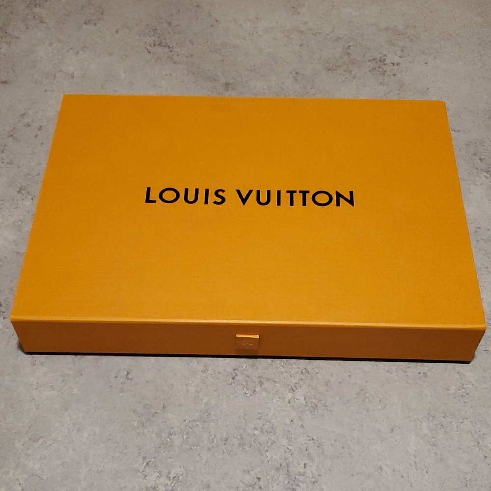 Louis Vuitton Orange Box with Black Logo